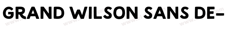 Grand Wilson Sans DE字体转换